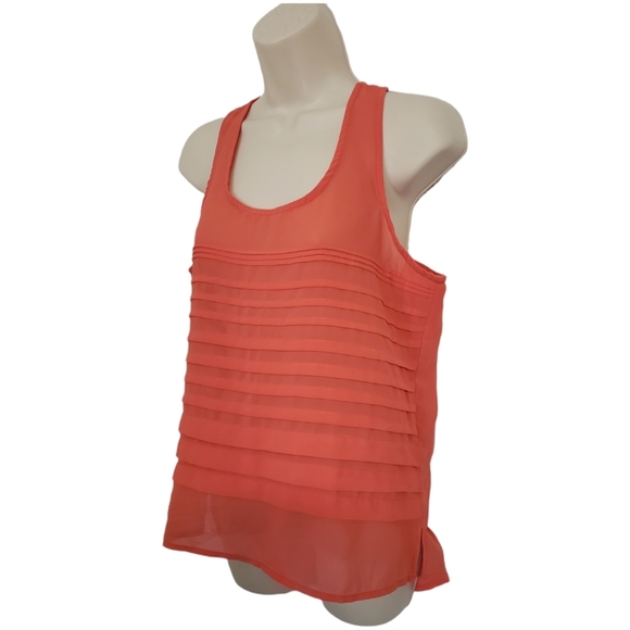 🪻BOGO🪻 Free Culture Coral Pleated Front Top Size Large - Picture 3 of 7